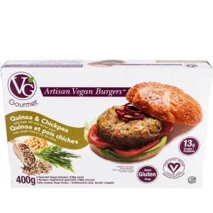 VG - Quinoa & Chickpea veggie burger