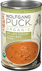 Wolfgang Puck-25% Less Sodium Tomato Basil Bisque (398mL)