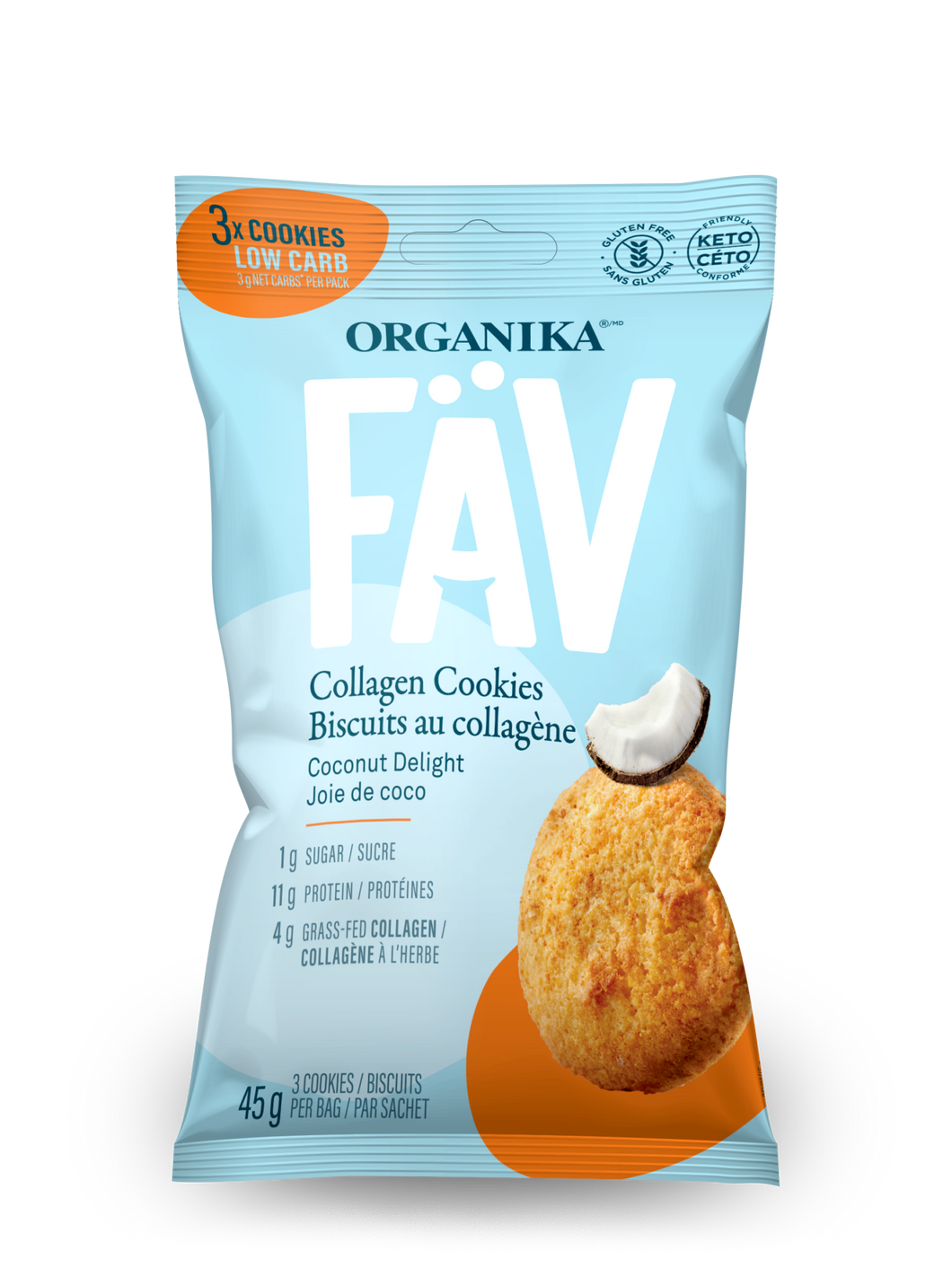 Organika - Fav Collagen Cookie - Coconut Delight