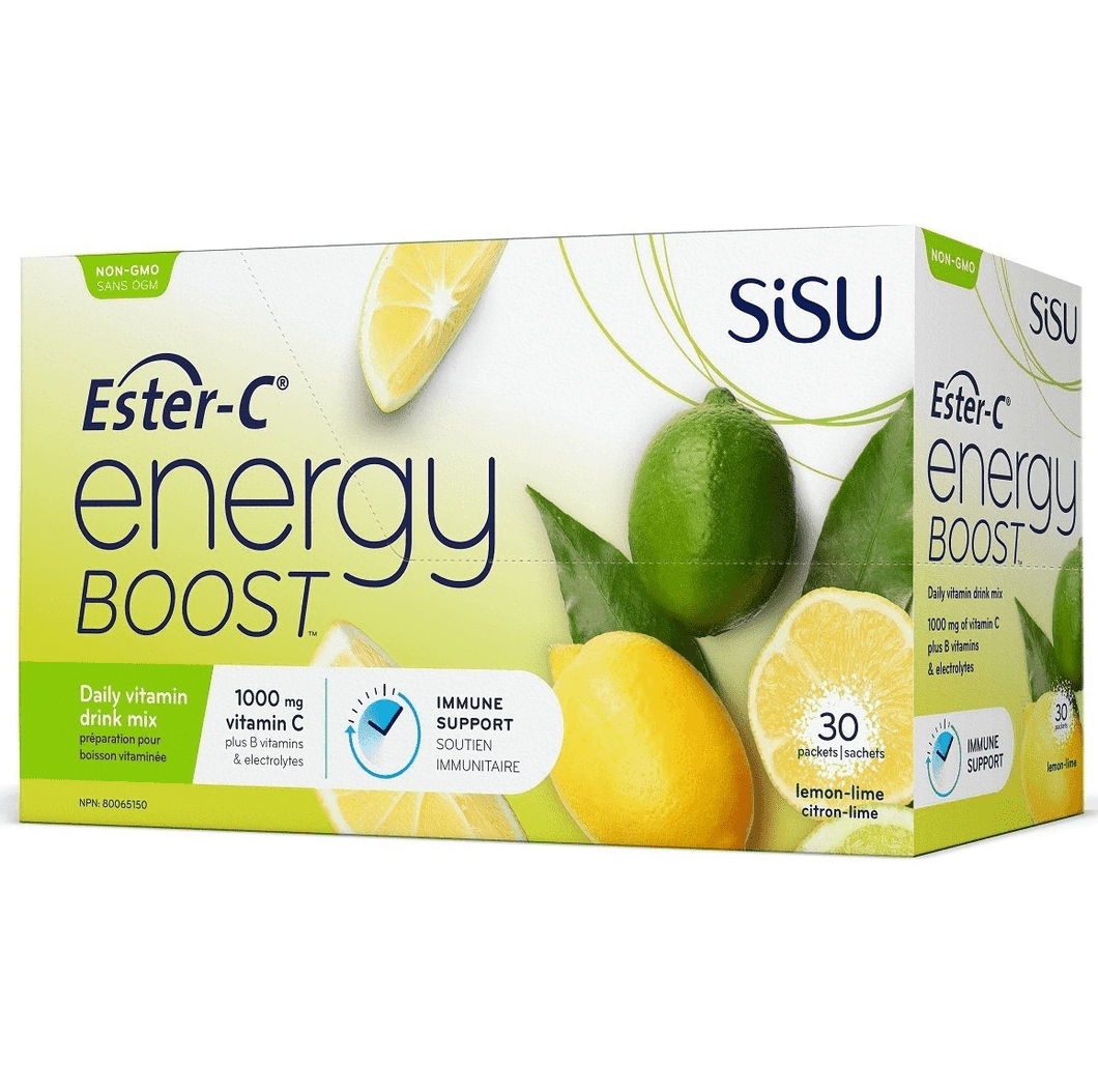 Sisu - Ester-C Energy Boost Lemon Lime (30 Sachets)