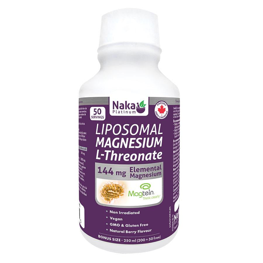 Naka Plat - Liposomal Magnesium L Theronate 144mg (250ml )
