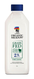 Organic Meadow Grassfed 2% milk 1L
