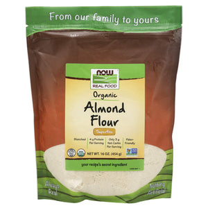 Now - Organic Almond Flour ( Super Fine ) 454G