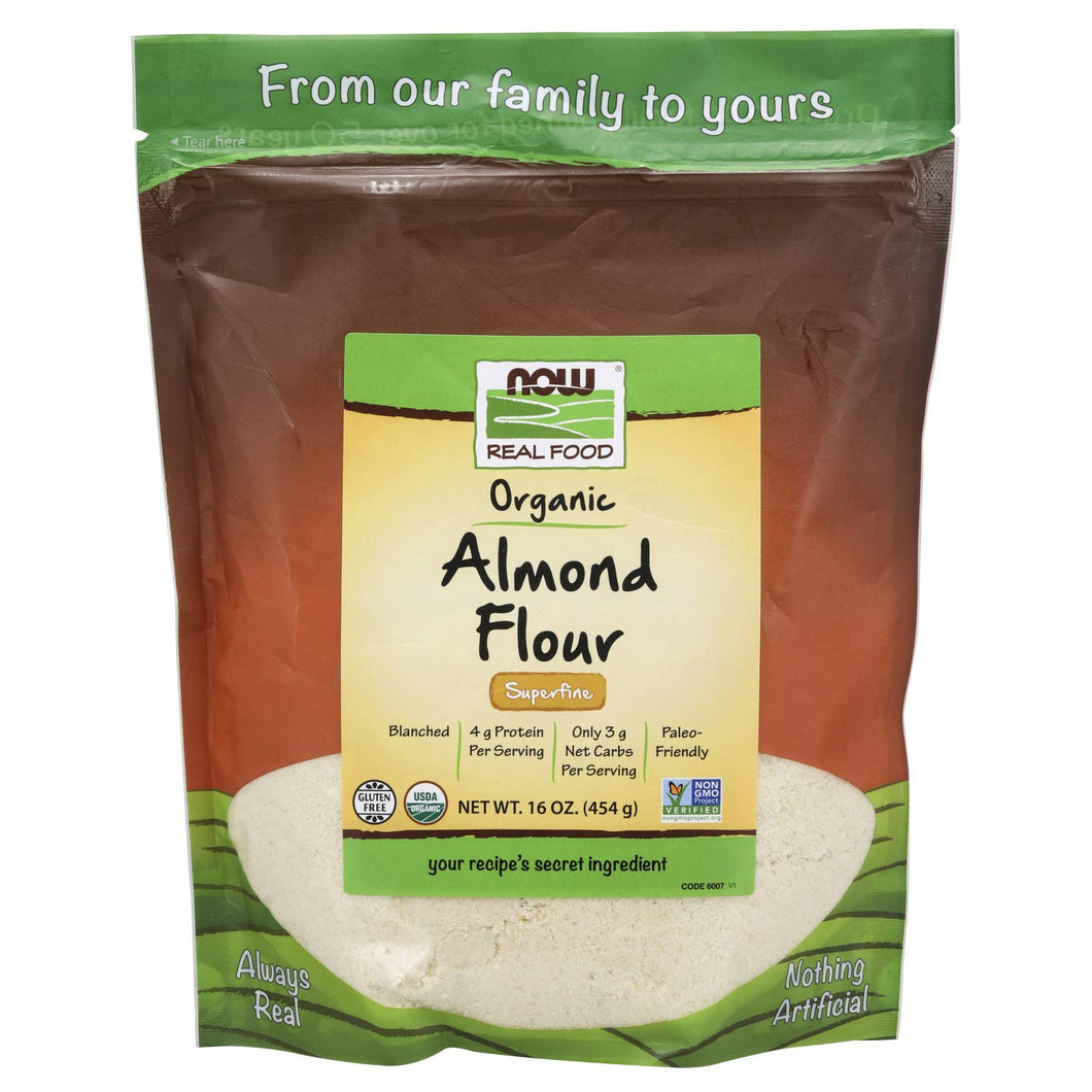 Now - Organic Almond Flour ( Super Fine ) 454G