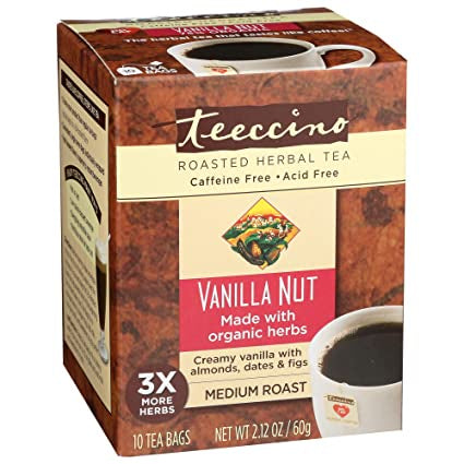 Teeccino - Vanilla Nut Herbal Tea (10 Tea Bags)