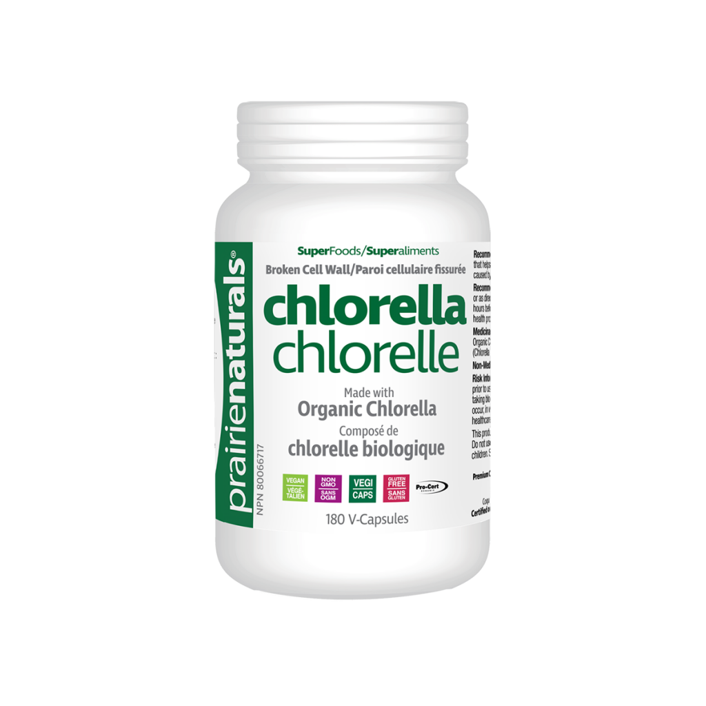 Prairie- Org. Chlorella 500 MG(180 VCaps)