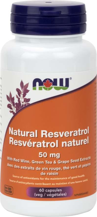 Now - Natural Resveratrol (50mg)