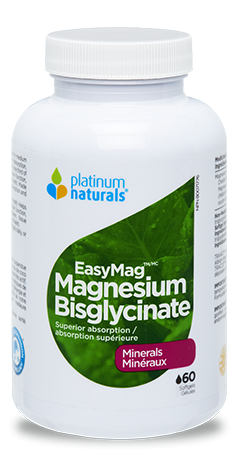 Plat Nat- EasyMag Magnesium Bisglycinate (60 Softgels)