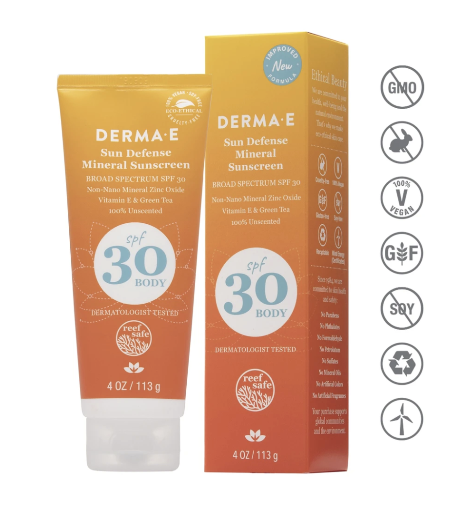 Derma - Natural Mineral Oil Free Sunscreen SPF30 (113g)