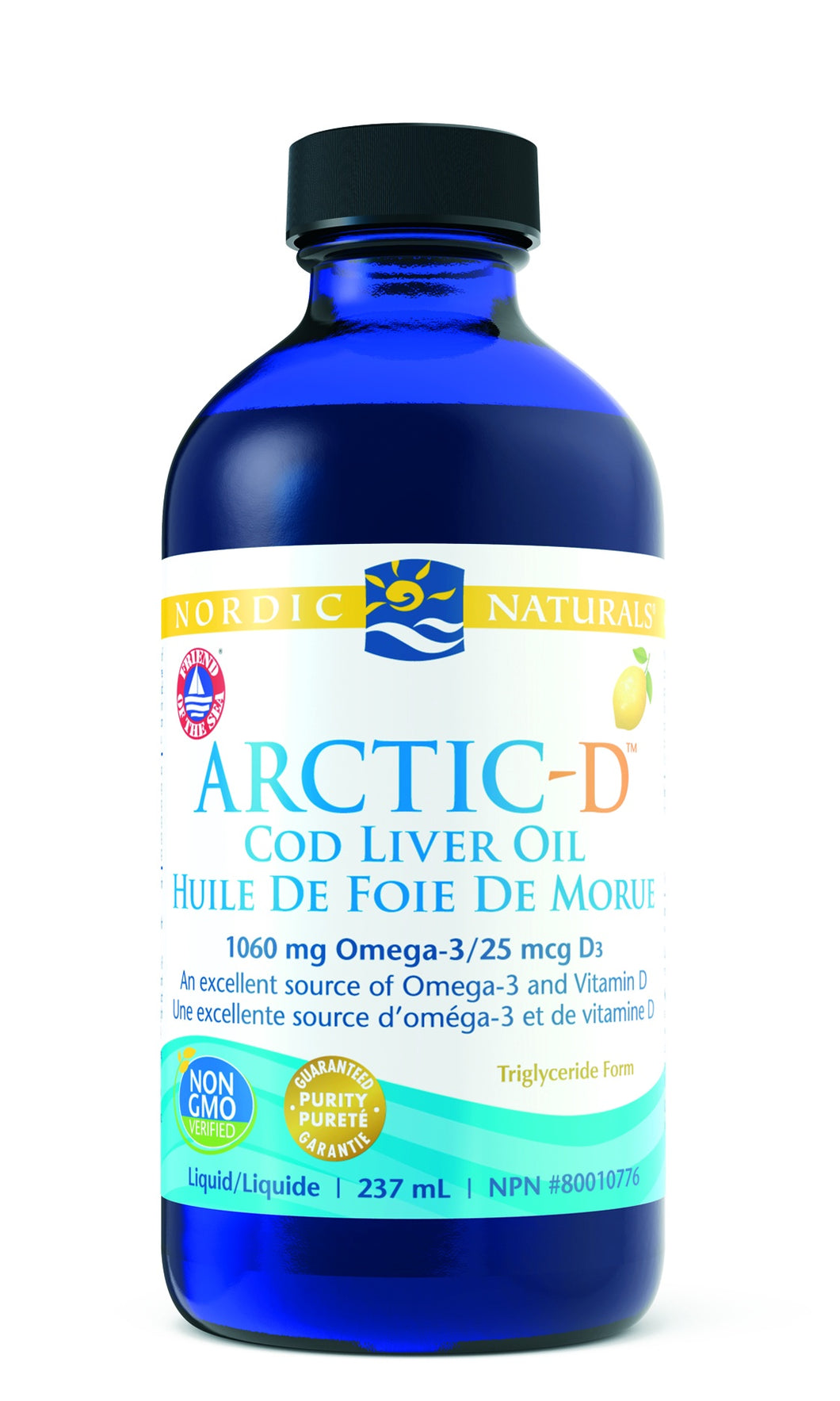 Nordic Naturals Arctic-D CLO (lemon), 237ml