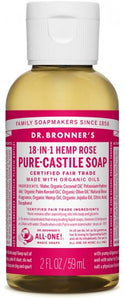 Dr. Bronner's Rose Pure Castile Soap (59mL)