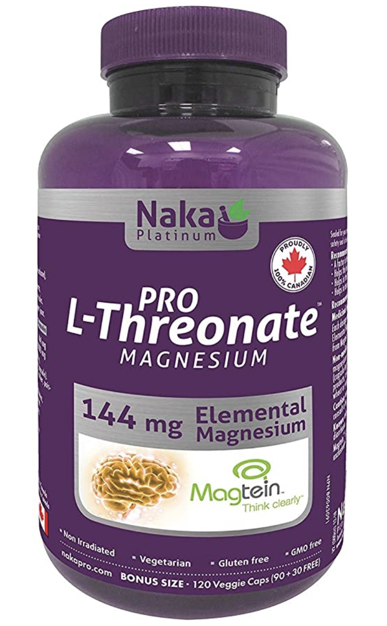 Naka Plat - L-Threonate Magnesium (90 +30 VCaps)
