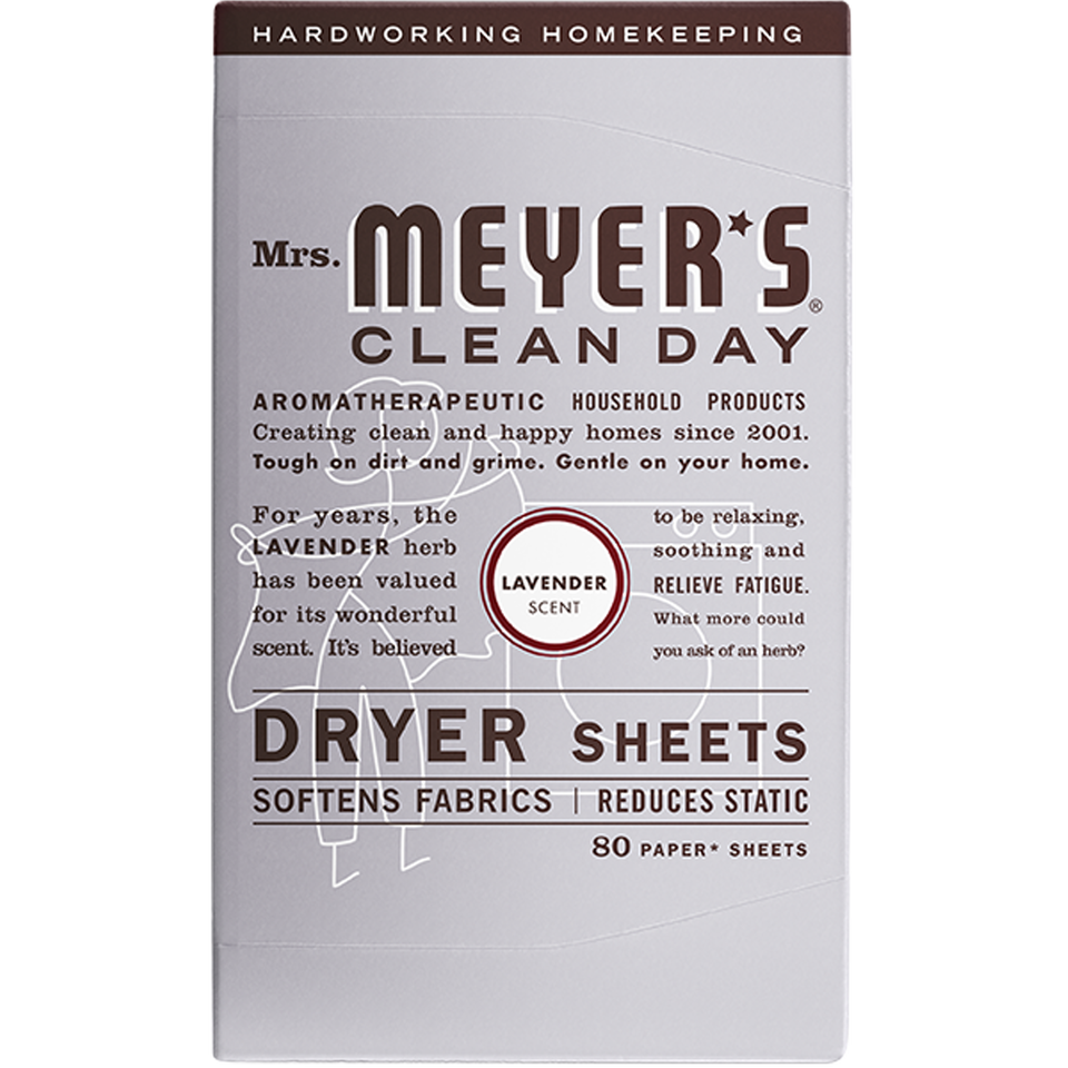 Mrs. Meyer's - Dryer Sheets - Lavender Scent (80 Sheets)