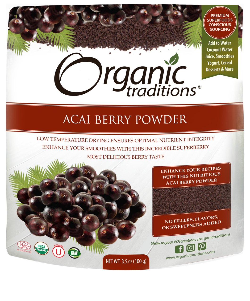 Org Trad- Acai Berry Powder Cold Dried (100g)