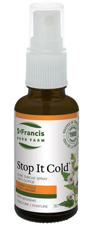 St. Francis - Stop It Cold Throat Spray (30mL)