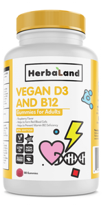 Herbaland Gummies - Adult Vegan D3 & B12 (90)