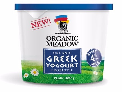 Organic Meadow Org 4% Plain Greek Yogurt 450g