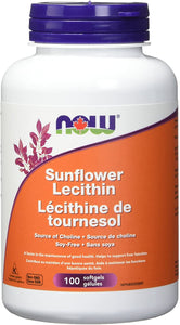 Now- Sunflower Lecithin 1200mg (100 softgels)