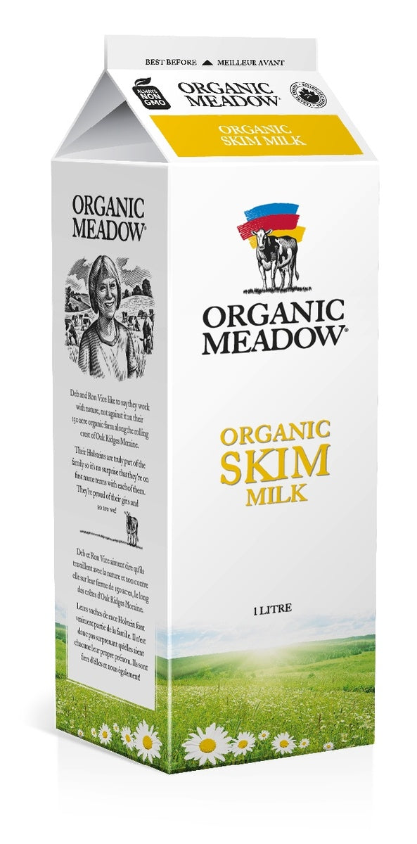 Organic Meadow 0.1% SKIM MILK 1 L