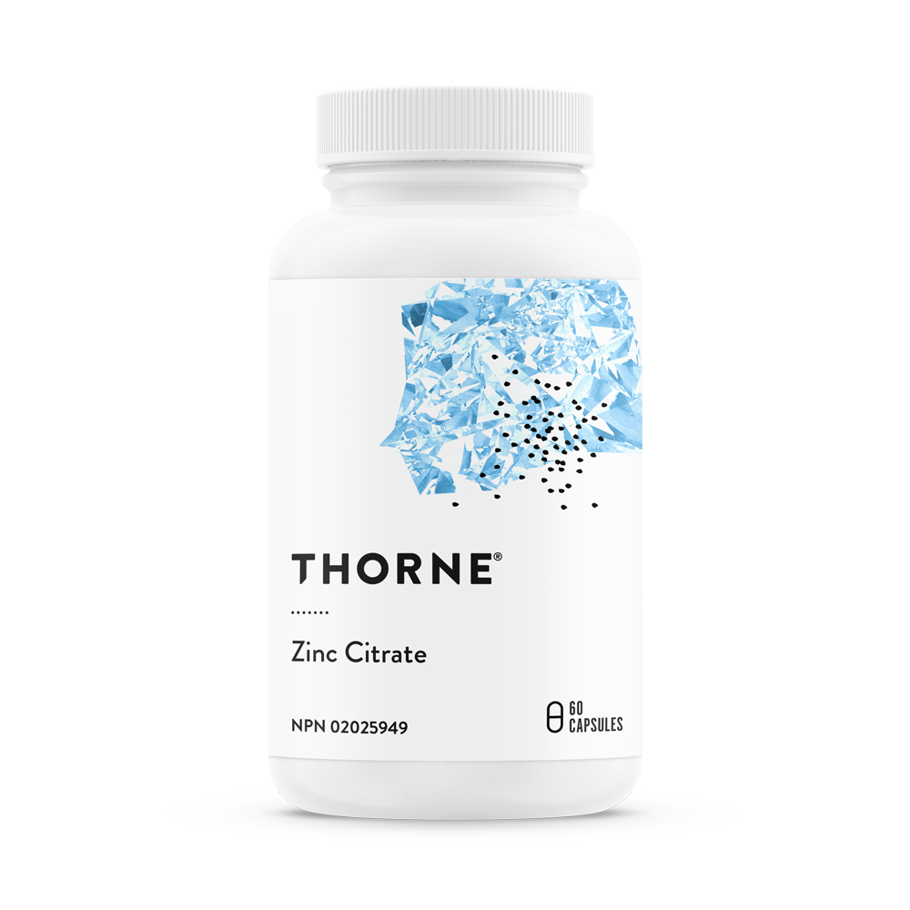 Thorne Zinc Citrate ( 60 Capsules )