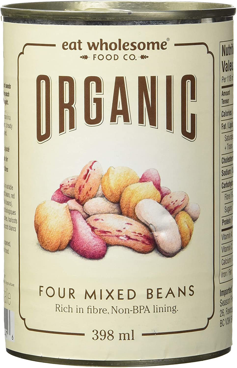 EW- Org. Canned Four Mixed Beans (398ml)