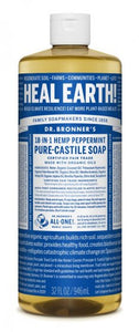 Dr. Bronner's 18-in-1 Peppermint Pure Castile Soap (946mL)