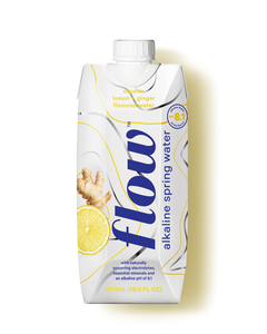 Flow Alkaline Spring Water Org. Lemon+Ginger (500mL)