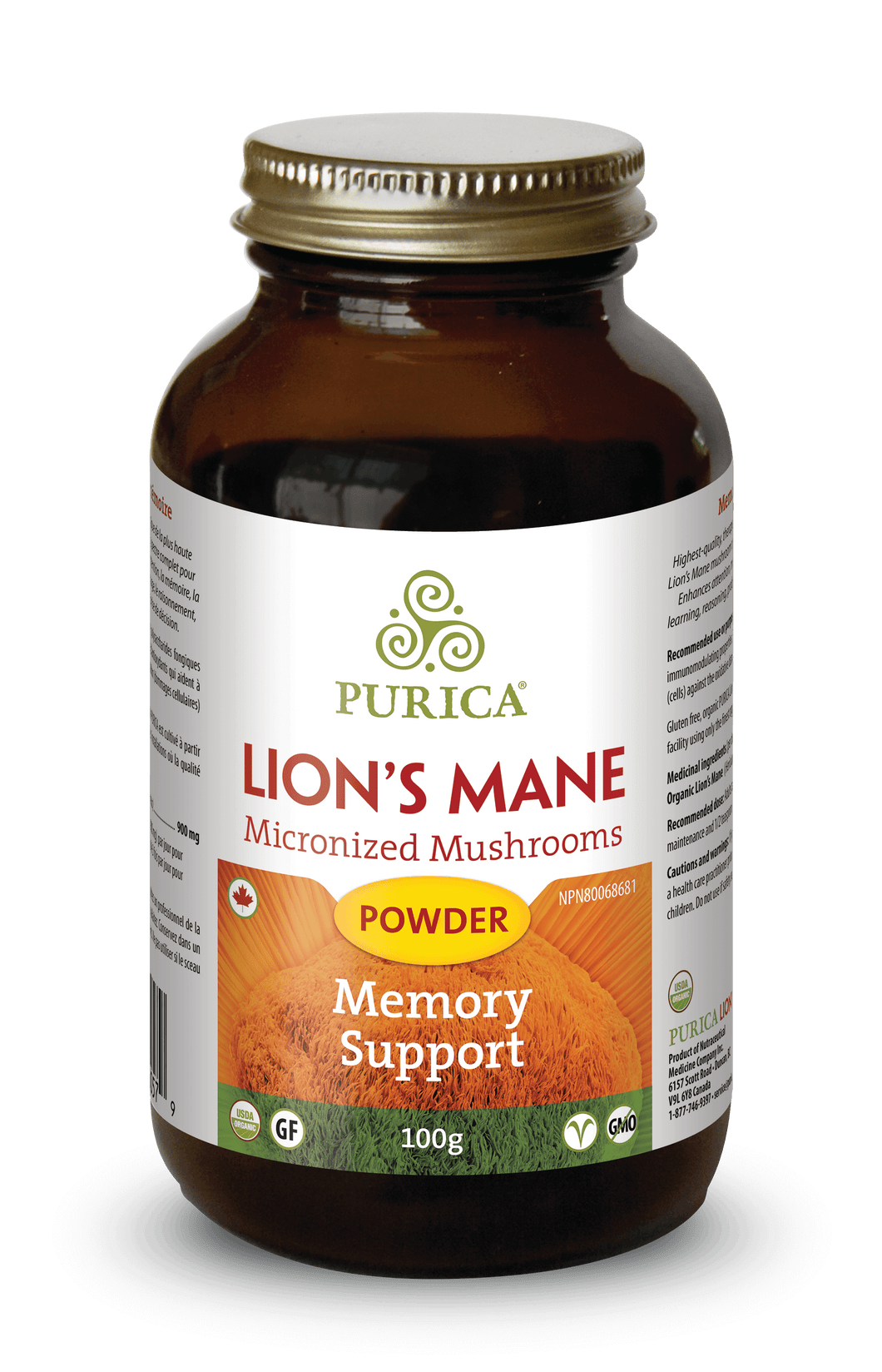 Purica - Lion's Mane Powder (100g)