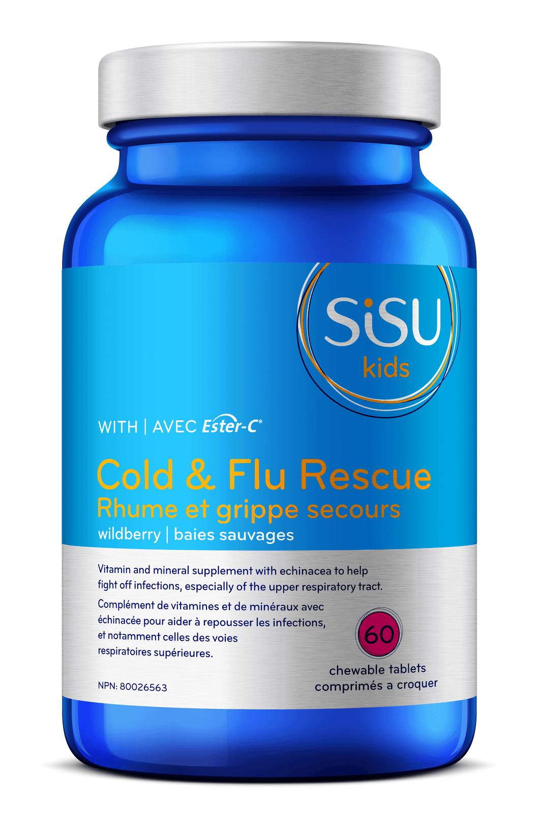 Sisu - Kids Cold & Flu Rescue (60 Chewable Tabs)