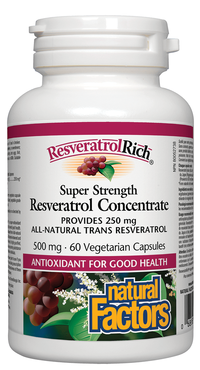 NF - Super Strength Resveratrol Conc. 500 mg (60 Capsules)