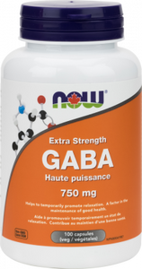 NOW - GABA Extra Strength 750mg (100 capsules )