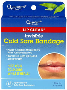 Quantum - Lip Clear Cold Sore (12 Bandages)