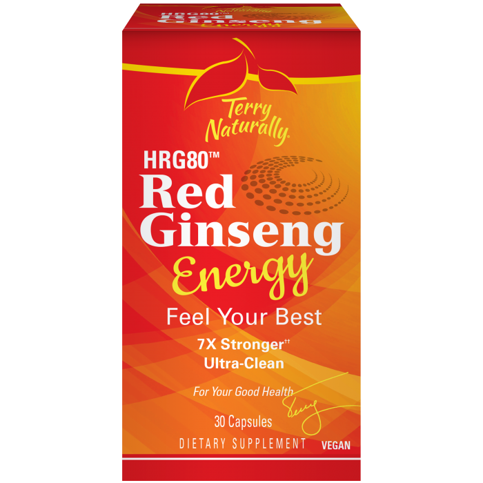 Terry Naturally - Red Ginseng Energy 30caps